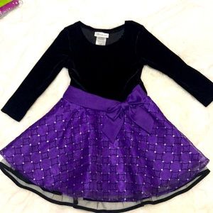 Black and purple girls dress in size 4T